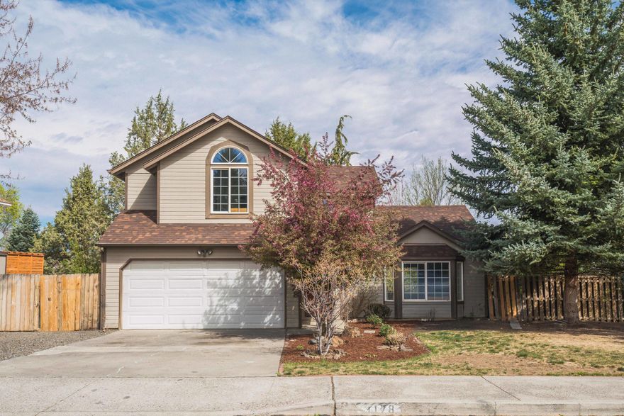 Here's your opportunity to call Bend Oregon your home! This 3 bedroom, 2.5 bath home sits on a large .25 acre lot in the established Providence neighborhood. Separate living and family room spaces downstairs with the kitchen, dining and half bath. Upstairs features all 3 bedrooms, two baths and laundry closet. Vaulted ceiling and walk-in closet in the master bedroom with ensuite bathroom. New interior paint & floor coverings in 2021. The backyard has two separate deck spaces, one with pergola, and plenty of storage space in both sides of the house. Behind the side gate is an additional boat or RV parking area and storage shed. There's plenty of room to add a lawn or garden. Views of Pilot Butte from the front yard perfect for watching 4th of July Fireworks. Worthy Brewing, Whole Foods, St. Charles Hospital and the On Tap cart lot are just blocks away.