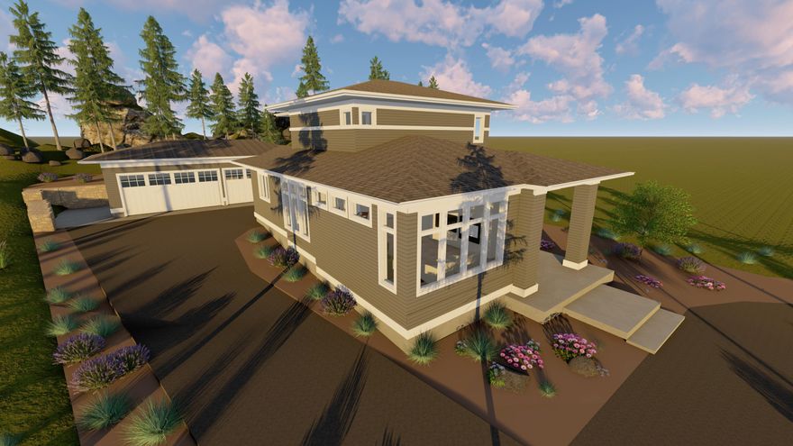 Built by Skylight Homebuilders. Award winning homes. 2019 Tour of Homes, best of show, best interior, best kitchen, best value. Great location near miles of walking/biking paths at Shevlin Park & close proximity of Northwest Crossing. This is one of the finest lots in Shevlin Bluffs, 17,000+ est. sq ft lot with mature firs, amazing rock bluffs, cul-de-sac location. Only 6 lots on street. Two story 3049 sq ft Prairie Style home, 3 bd, 3.5 ba. Tall 9-6 foot tall walls. 8 foot doors. Spacious floor plan, 3 car and shop space in garage. Stained wood beams in family room, master on main, covered patio.