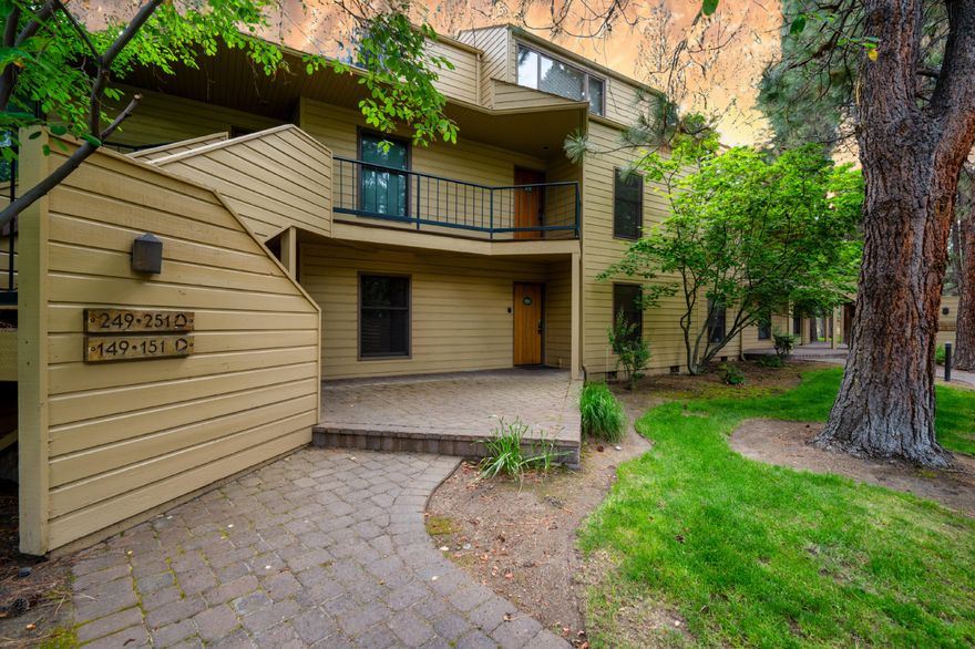 Every year has its achievements and 1982 was a year of innovation & cultural milestones! It brought us the introduction of the first CD player, the movie E.T., and this Ski House III condo. Designed to function as an ideal primary home, lock-and-go vacation home, or enviable Short-term Rental, the choice is yours. Embracing cool vintage vibes, this ground floor condo has been tastefully refreshed with painted cabinets, new LVP flooring, plus a new range and microwave. Stylish new lighting sets the perfect mood for spinning some vinyl after a day under the Central Oregon sun. A private deck with greenbelt views and in-unit laundry hookups make life a little easier. Enjoy on-site amenities including a sparkling pool, two spas, Fireside Room, playground, & direct access to scenic trails. A truly immersive location puts the Old Mill District, Downtown Bend, and Mt. Bachelor at your doorstep! This unmatched opportunity is the gateway to living your best Bend life!