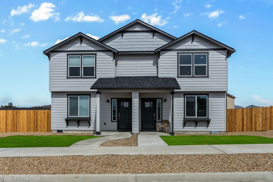 Save up to $10,000 for this home in closing costs or toward purchase price! Enjoy easy access to Highway 97 with Smith Rock State Park, and other outdoor recreation at your fingertips all while being located right by Tom McCall & Elton Gregory. This intelligently designed townhome plan offers a total 1,583 square feet and has 3 bedrooms, 2.5 bathrooms and attached garage. The main level flows effortlessly from the kitchen into the living areas, making it the perfect layout for conversing and entertaining. The inviting great room offers easy access to the outdoor living space which includes a 6 foot privacy fence Upstairs is a spacious main bedroom suite featuring a large closet and a dual vanity bathroom, along with the additional two bedrooms and full bath, with a corridor providing privacy from the main bedroom. Many modern living conveniences in this well-designed townhome.