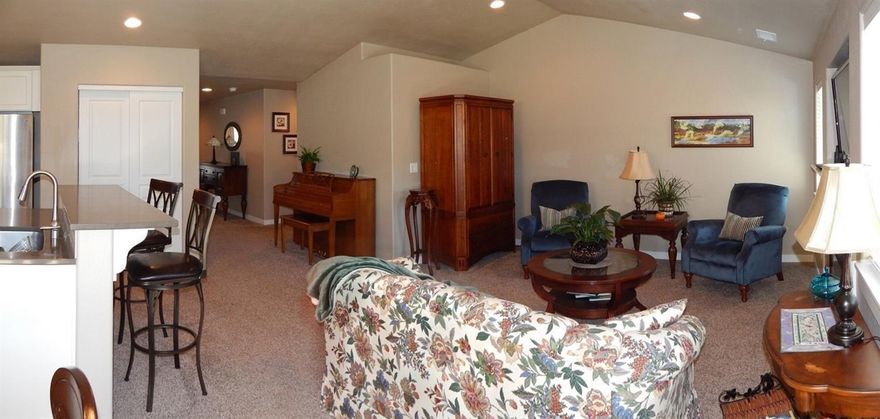 BETTER THAN NEW! This 3 bedroom, 2 bath home was built in 2015 with loads of upgrades. An open floor plan that is bright, clean, contemporary & is truly move-in ready. A gas fireplace with tile surround, vaulted ceilings, sliding doors to the backyard & a breakfast bar accentuate the great room. Upgrades include 2 tone neutral paint, extra windows, quartz counters, stainless appliances, decorative backsplash & high quality cabinets. Tile floors & gleaming surfaces lend understated polish to the kitchen & dining areas. A tall pantry adds more storage to the kitchen & keeps everything organized. The double car garage is oversized & the patio is too. A/C & gutters were added to the basic construction package. The master bath features a step-in shower, separate WC, double sinks & double closets. The sunny backyard is fully fenced & a great place for the blueberries & strawberries to flourish. Just 2 blocks from the neighborhood park. Jacksonville Elementary. Fabulous find!