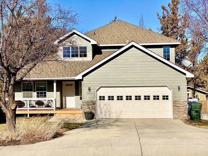 Well maintained home in NE Bend on a quiet culd-a-sac. Smart floor plan with all bedrooms up. Open kitchen with tiled countertops and white cabinets. Hardwood floor throughout main level. Large fenced back yard that includes both a spacious deck and ground level paver patio. Large spacious garage with built in storage. Close to schools, medical and shopping.