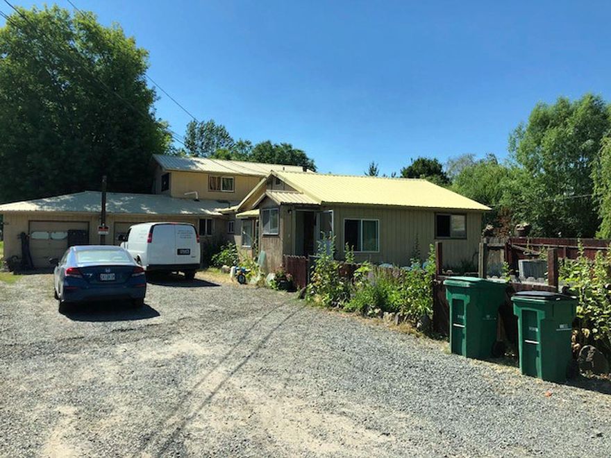 This large 5 bedroom 2 bath home sits in the heart of the southern part of Klamath Falls. This home features an attached two-car garage, extra parking, fenced backyard with a garden area, Central gas heat with a certified wood stove, Storage shed, RV Parking, Room for 4-H projects, Master suite is located on the second floor. The home features a nice back patio with room to relax in the evenings