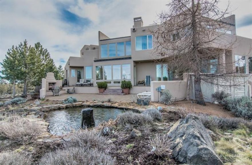 Wonderful Mountain views, 3,466' custom home on 10 acres bordering 160 acres of USNF for privacy & recreation. Home features vaulted great room, 2 master suites, library/den with fireplace, 2 heat pumps, over 60 windows & many custom details. Located in desirable Wildhorse Ridge subdivision with 360 degree open vistas accented with pine & juniper, nice pond with circulating water & wonderful outdoor living spaces, including large balconies, patio, outdoor fireplace, paved driveway. Horses are allowed.