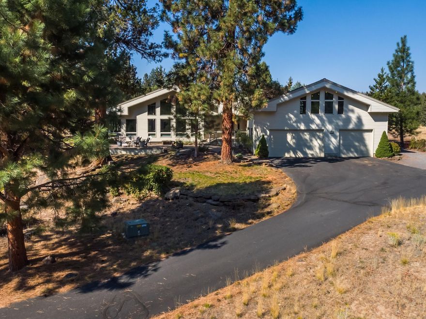 Own a home in Bend's best-kept secret, Awbrey Meadows. This lovely home is located in a prime westside location in a truly serene setting. This is a 1.46 acre property with beautiful rock outcroppings, which is adjacent to 6.32 acres of HOA common land. This mostly single level home is over 4000sq. ft. with an open floor plan, 3-bedroom, 2.5 baths, office, and a huge bonus room with 500 sq. ft of storage. Remodeled in 2010, the kitchen has solid cherry cabinets and custom granite countertops with maple hardwood throughout.The insulated and finished garage is spacious has a work area or the ability to accommodate 4 cars. And very close to the Deschutes River trail. There is just too much to mention about this rare opportunity. If you are looking for privacy, the best of Central Oregon's natural beauty, you do not want to miss out on this home.