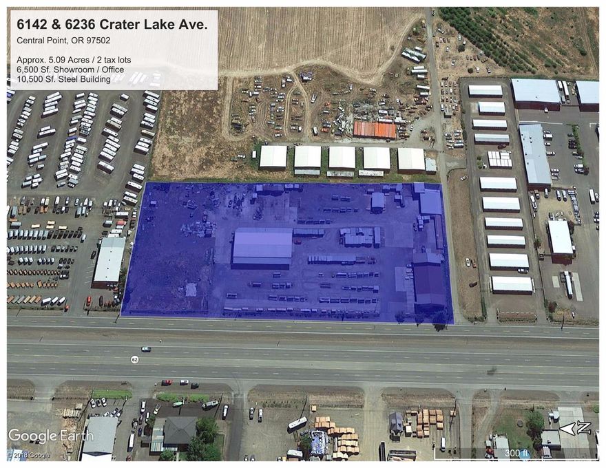 Two tax lots containing approx. 5.09 Acres and over 17,000 sf. of structures available for sale or lease. Formally occupied by Economy Plywood & Building Supply, this property contains a showroom / sales floor, office space, storage building, and huge yard. Notice: No warranty or representation, express or implied, is made as to the accuracy of the information contained herein; all information contained herein is subject to change, and/or errors, and is subject to your independent verification.