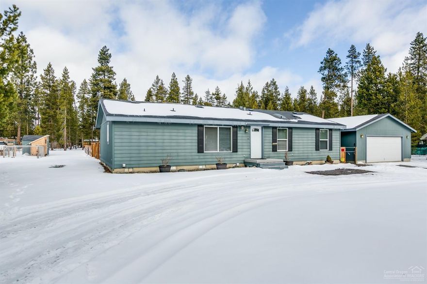 What buyers want! This Super Good Cents home on 1 acre with garage AND a shop! Certified wood stove & heat pump really adds to this homes heat efficiency as well, and being part of a road district is a real plus! Come see all that this property has to offer from the great quality of the home with large kitchen & two living areas to the huge outdoor raised deck & BBQ area to the fenced back yard and along with the extended size garage and 24X24 pole barn to store all those toys you'll need to play in the Central Oregon outdoors!