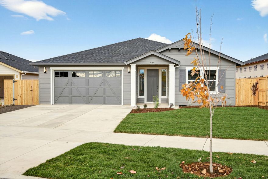 New home by Charles Mahar in phase 2 of the Autumn Hills Subdivision. Conveniently located next to schools/shopping and surrounded by mountains, this new subdivision has a country feel within the city. This well-crafted floor plan features 1660 sq ft of custom living space including 3 beds & 2 baths. You will find high-end cabinetry, leathered granite countertops, full height tile backsplash, upgraded appliance package(including refer) and a large pantry in the kitchen leading you into an open/spacious living room with a gas fireplace and hand-crafted wood mantel. This home has many upgrades including soaring ceilings, large window packages for extra light, luxury laminate throughout all main living spaces and bedrooms, full tile shower w/ seat in the primary bath, large/deep tub w/ tile surround in the hall bath and upgraded ductless heating and air system with wall mounted zone control. You will love the covered patio & professionally landscaped yard in this move in ready new home!