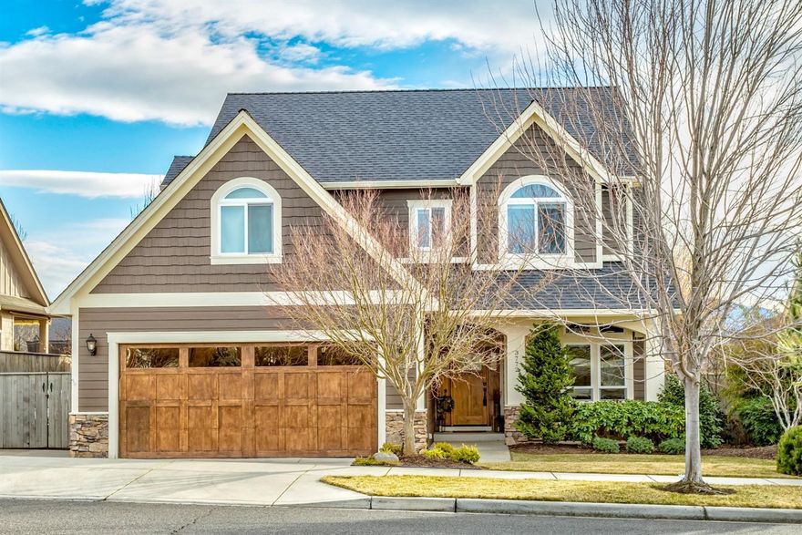 Well appointed, custom built home with an incredibly versatile floorplan. Main level office, great room with fireplace and open kitchen/dining nook with wonderful natural light. Travertine floors, slab granite countertops and lots of storage, including a walk-in pantry. Stainless appliances include dual convection ovens, 5 burner cook top, soft close drawers and full extension shelving, plus recessed light above and below the cabinets. Elegant crown molding & wainscoting accent the primary floor plus impressive built-ins adorn the great room. Spacious master suite with walk-in, spa-like bathroom with soaking tub, oversized shower with dual heads and granite countertops. Three additional bedrooms plus a huge recreation room/5th bedroom. Oversized garage and garage door, 12.5'x 40' RV parking. Rear covered patio, charming front porch, central vacuum, solid core doors and the list goes on.