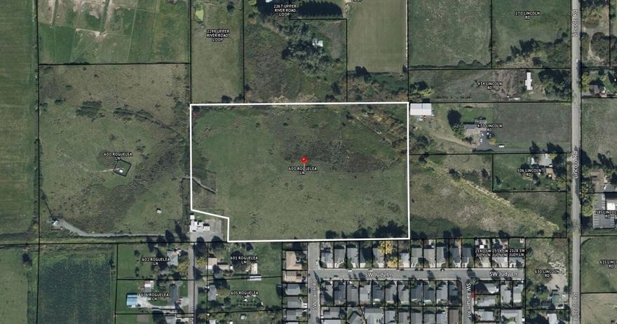 Exciting new land development opportunity in Grants Pass off Lower River Rd. Well situated 10.14-acre level and rectangular site adjacent to existing development with City services and road ready to be extended. Prime for residential or multifamily development and more with R-2 zoning per City. Buyer to do due diligence.