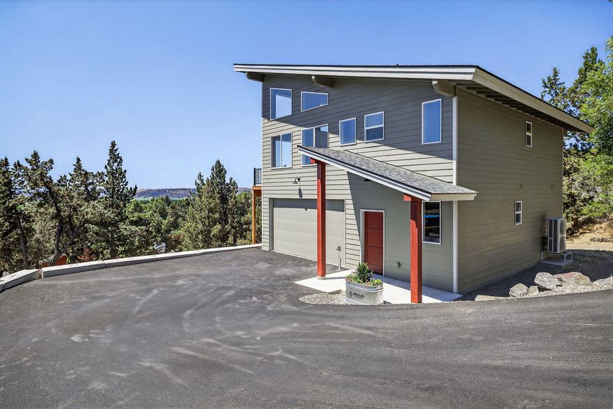 New Construction in Golden Horseshoe (Ochoco West)!
Beautifully built 1,623 sq ft home offering 3 bedrooms and 2 full bathrooms in a peaceful, nature-surrounded community. This reverse-living floorplan features the main bedroom, kitchen, dining, and living room on the upper level—taking full advantage of the vaulted ceilings and oversized windows for abundant natural light. The modern kitchen includes stainless steel appliances and opens to a spacious living area, ideal for entertaining. Quality finishes throughout. 
Enjoy the outdoors from the expansive 280 sq ft deck, perfect for relaxing or hosting guests.
The property also includes a paved driveway, adding both convenience and curb appeal.
Ochoco West community, offers private access to hundreds of acres of recreation land, seasonal swimming pool, clubhouse, horse stables, and hiking & riding trails.  Enjoy the perfect blend of quiet country living with convenient access to Central Oregon's outdoor  lifestyle.