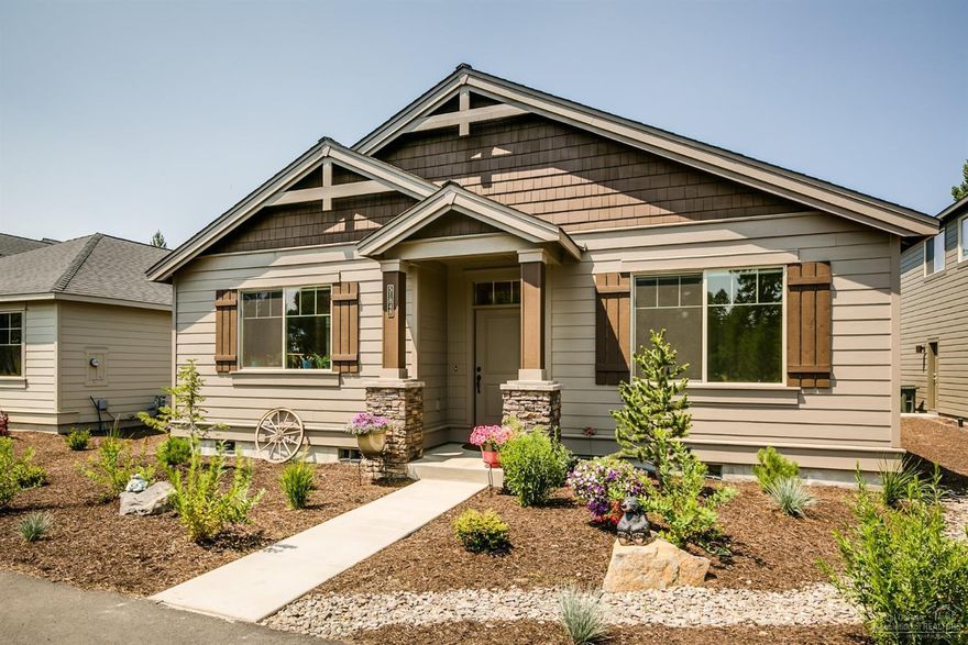 Quiet very desirable Pahlisch neighborhood w/paved streets & well maintained homes. Almost new home has gorgeous interior w/laminate flooring in Great Room & gas fireplace that goes all the way to the highest point on the vaulted ceiling! Tiled master shower, 2 sink vanity, huge master closet & bedroom will easily fit a king bed! Two ceiling fans & cellular blinds keep the home cool enough you don't need A/C! Alley accessed 2+ car garage, gas heat & city utilities. Low HOA fees, nice community amenities!