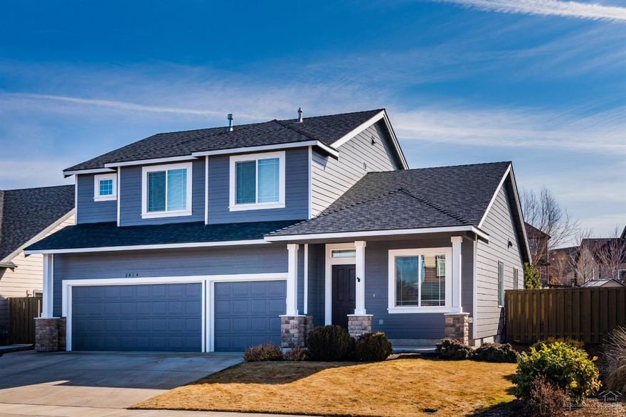 Beautiful like new home in the desirable neighborhood of Summit Crest in SW Redmond. This popular floor plan features 3 bedrooms, 2 full baths upstairs with an added bonus room, with an additional bedroom and full bath on the main floor add to the versatility of the home. Open great room layout features engineered hardwood flooring in entry & kitchen, gas fireplace in family room, as well as Stainless Steel kitchen appl, tile counters & breakfast nook. This house offers tons of opportunity for entertaining with the multiple oversized living spaces downstairs, paired with the expansive fenced & landscaped .21 acre property, an an oversized triple car garage. Upgrades include new exterior paint, newer carpet, A/C, nest home system and new dog run. Located off Helmholtz, with easy access to Bend, Redmond, the airport and close proximity to schools & eateries. The neighborhood of Summit Crest offers a beautiful park, covered picnic area, basketball courts & gorgeous Cascade Mtn Views.