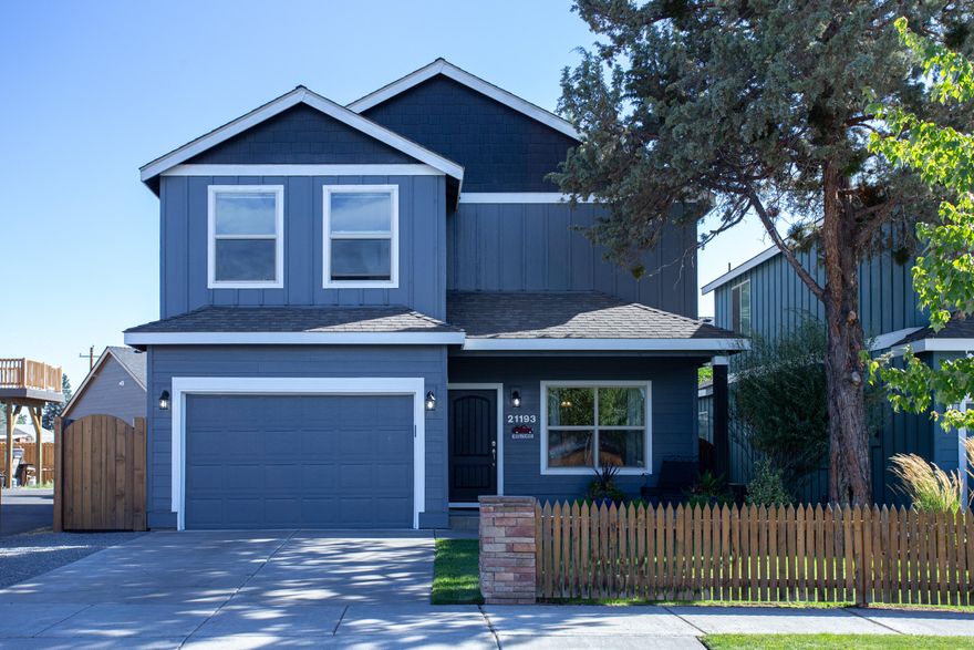 Hard to find 4 bedroom with an open great room. Gas lit fireplace, inviting kitchen with gas stove, tiled counters, built-in microwave and pantry. Mail level master suite with dual sinks, soaking tub and newly updated tiled shower. The second floor features 3 bedrooms, laundry and a family room. The back yard is fully fenced and beautifully landscaped with a variety of trees and flowers.  Enjoy it all from the cozy, covered patio. The exterior of the home has a fresh coat of paint.