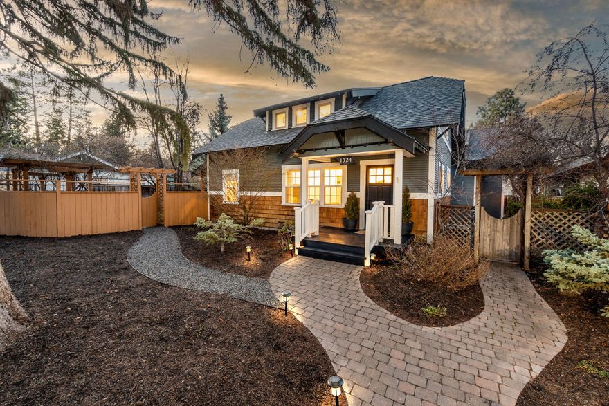 Live the good life in the heart of all things Bend. Walk or ride to coffee, dining, and shopping. Float the Deschutes, be on the trails, or on your cycle route in minutes! Mt. Bachelor is a mere 25 minutes away! The Galveston District is the ideal backdrop for this gorgeous, fully remodeled home on an uncommon .17-acre lot. Main home is 3 bedrooms, including a spa like primary suite on main, 2.5 baths, spacious living and dining area, laundry room, and loft space. Built-ins and storage throughout. Stunning design seamlessly blends charm and Northwest contemporary style. The dream kitchen offers quartz counters, s/s appliances, abundant cabinetry, pantry, and breakfast bar. Filled with natural light, the ADU offers 1 bedroom and 1 bath, kitchen, living room, washer/dryer, and its own access and dedicated parking. Unfinished basement. Storage shed. Finished two car garage with EV charger. Large, fully fenced yard. Celebrate the Central Oregon lifestyle in a big way, welcome home!