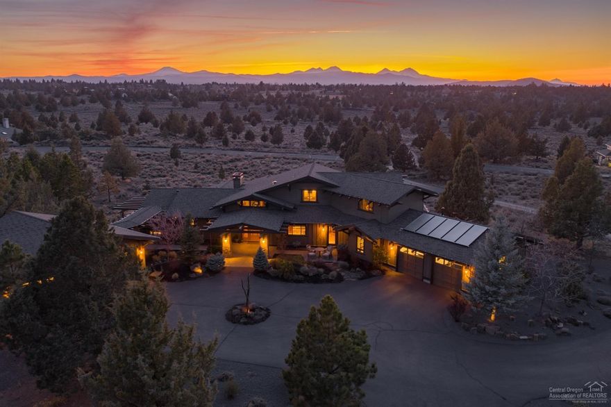 3.23 acres close to town, with unparalleled Hood to Bachelor views, paved neighborhood walking trails, plus 10+ miles of public trail out your back door. Inspired by the historic architecture of Charles and Henry Greene, this well considered floorplan features extraordinary detail and quality throughout, with reclaimed fir floors, handcrafted tile, Rejuvention hardware, solid wood 5 panel doors & radiant in-floor heating. The Chefs kitchen features top of the line Viking and Sub Zero appliances, walk-in Butlers pantry, and center island with prep sink.<br>Enjoy the ease and flow of indoor/outdoor entertaining from the Great Room to the spacious west facing paver patio with stunning views, built in outdoor kitchen, water feature and east facing breakfast patio off the kitchen. Lovely master bedroom with generous closet space, built in dressers, 2nd laundry and patio access. A rare offering of incomparable value.<br><br>