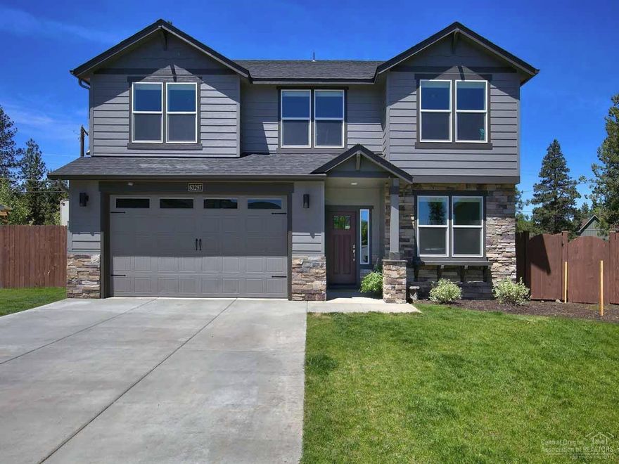 NW Bend! Close to the Deschutes River, trails, and parks. Open concept with contemporary colors/features, vaulted ceiling in living/dining with wood flooring. Main level master suite, office, utility room. Kitchen has upgraded maple cabinets, stainless steel appliances, quartz counters. 3 bedrooms, full bath, loft & built-in desk upstairs. Custom Graber window shades. 4' garage extension w/hanging storage racks. Enclosed RV parking and privacy fence. Professionally landscaped. Much more!