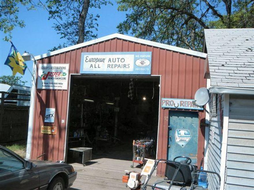 JUST REDUCED $34,000! Fabulous location. Commercial property with 100-feet of Highway 62 frontage. This property was a small engine repair shop. Someone with engine repair skills can make a great income with this location. Also big garage for storage. County has no age on the house which is listed as a duplex. One bedroom rents for $450/month. Studio is now used for storage. The house needs some TLC, but move in and have same day income. Fenced backyard is very private, but could be opened for additional parking. Would also make a good raft rental business. Owner motivated.