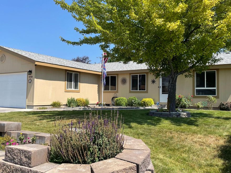 Back on market through no fault of seller!

Garden Oasis Meets Modern Comfort!

Welcome to this charming, move-in ready gem - 1,352 sq ft of warmth, style, and updates galore! Enjoy peace of mind with a new roof, fresh paint, modern floors, and double-pane windows throughout. The sunny kitchen features a walk-in pantry, while the private primary suite offers a walk-in closet and spa-like bath.

Stay cozy with natural gas heat + pellet stove, and keep your cool with ceiling fans in every room. All appliances included! Step outside and fall in love with your own backyard paradise—powered shed, veggie garden, fire pit, water features, and buried irrigation make this lush retreat as functional as it is beautiful.

Don't miss this lovingly maintained home that truly has it all!