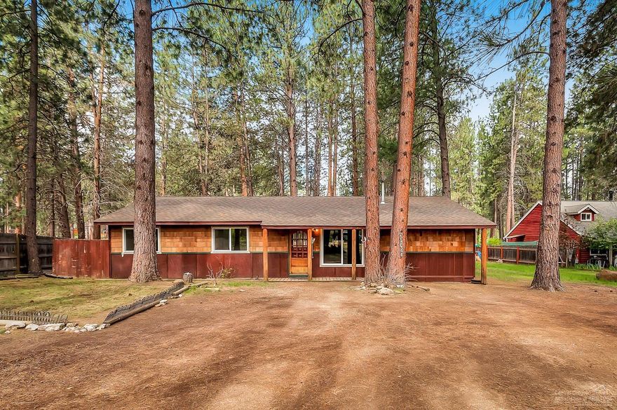 Fantastic stick built single level home on almost an acre in Deschutes River woods. Plenty of room to build a shop. does not back to the railroad tracks. Garage has been converted to storage. New vinyl windows, new laminate wood floors.