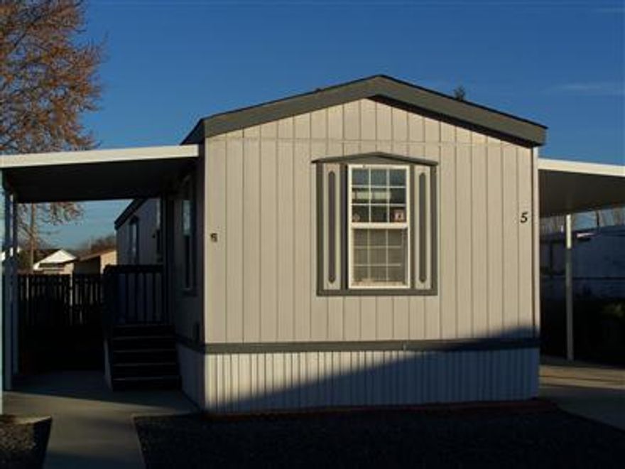 Great value in this very affordable Fleetwood -Crown Pointe single wide manufactured home in Sunset Estates. Well kept 55+ park with an affordable space rent of $275 a month. This home is in excellent condition with a fenced back yard and a nice sized storage unit.
