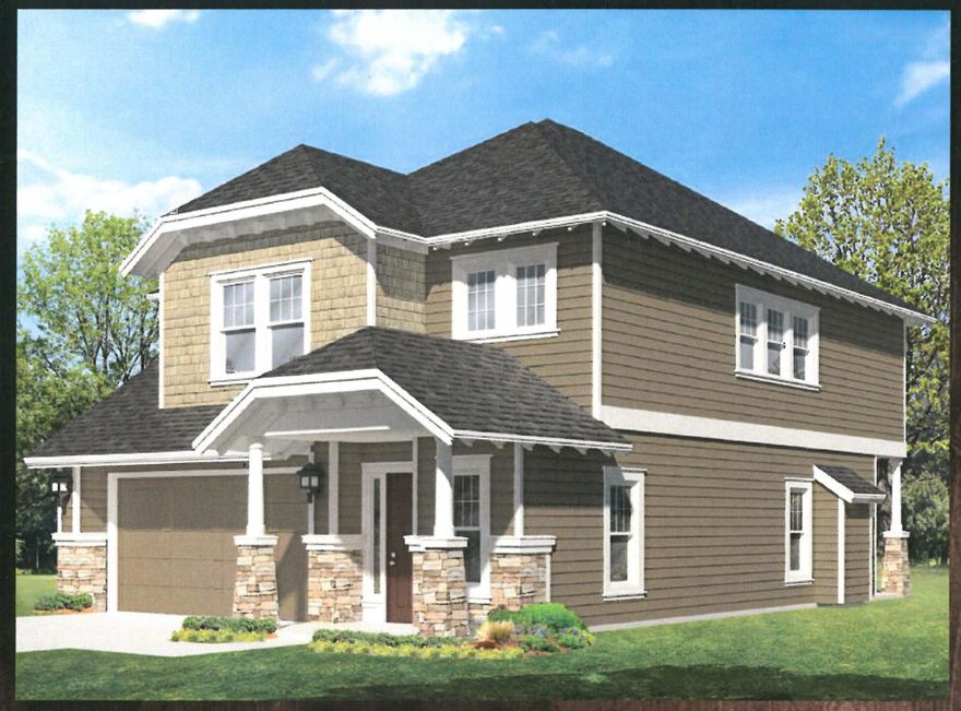The Williamson- The grand two-story entry & spacious great room make this home functional and appealing. Entertain in the open kitchen w/ quartz countertop island facing a beautiful warm & inviting stone surround fireplace with wood mantel. Impressive master suite offers vaulted ceilings, stylish soaking tub, tile shower and large walk in closet. Backyard offers a private covered patio. Feel like getting outside? Enjoy over 6 acres of forested park with walking trails connected to a community pool. Future commercial development to come offering walkability to retail, shops and restaurants on the corner of Whitetail and Brentwood.
Check out 3D virtual tour! Photos/tour are of same floor plan, different home.