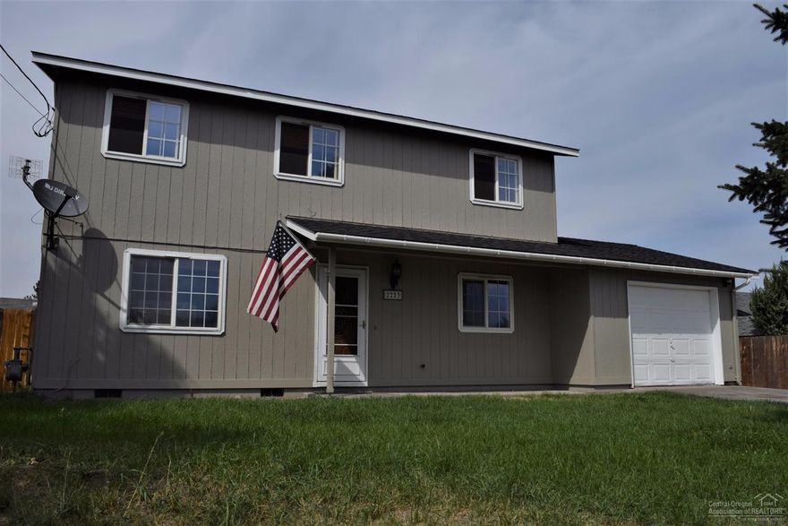 This 1600 sq. ft., 4 bed, 3 bath home, with large upstairs master bedroom and bonus room. Home has beautiful finishes throughout including tiled counter tops, maple cabinets, downstairs wood flooring and gas fireplace with blower and tile surround. All bathrooms have updated fixtures, basins, vanities & mirrors. New exterior paint in 2017. The large fenced back yard has 2 storage sheds and a large deck for family relaxation moments