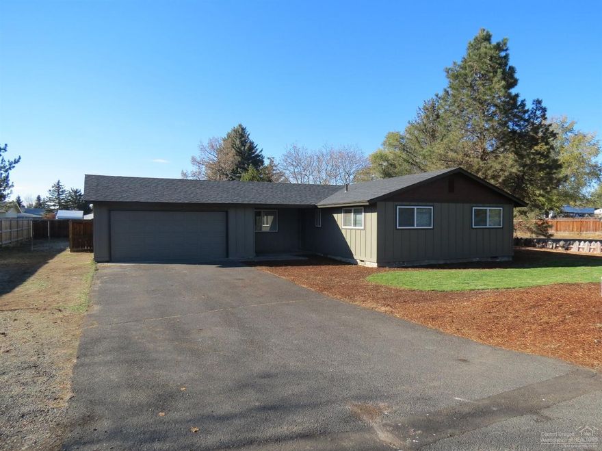 This home sits on a large .28 corner lot in NW Redmond. The home offers 3 bedrooms, 2 bathrooms and updates that include a new roof, siding, fresh paint inside and out, appliances, bathroom remodels with huge master shower, blinds and much more. The yard is huge and there is an RV area, room for a shop and a 528 ft. garage. Remodel is complete and this home looks great! Come take a look, it won't last long at this price!