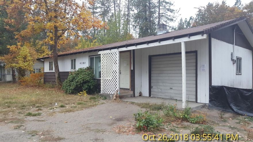 Highest and Best, Taking offers until 3/5/19 at 5:00PM. 3 bedroom home on .65 of an acre with 960 square feet. It needs TLC and could shine once again and the acreage is completely level and room for fruit trees, garden and much more. Feels roomey for the small square footage and size-able bedrooms. Eat in Kitchen and size-able living room. The one car garage is attached off the kitchen.