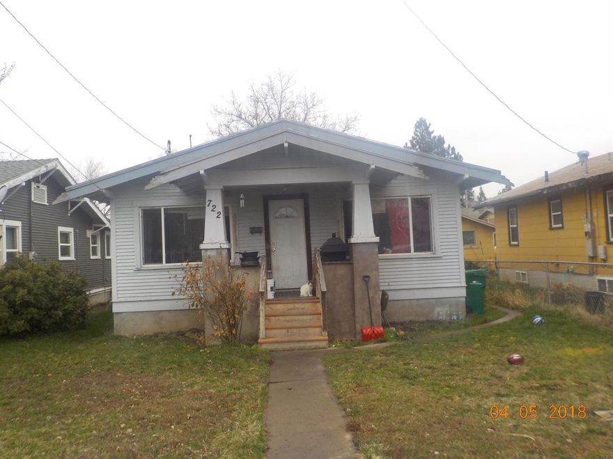 Cute 2 bedroom home with 1 car detached garage. New roof.