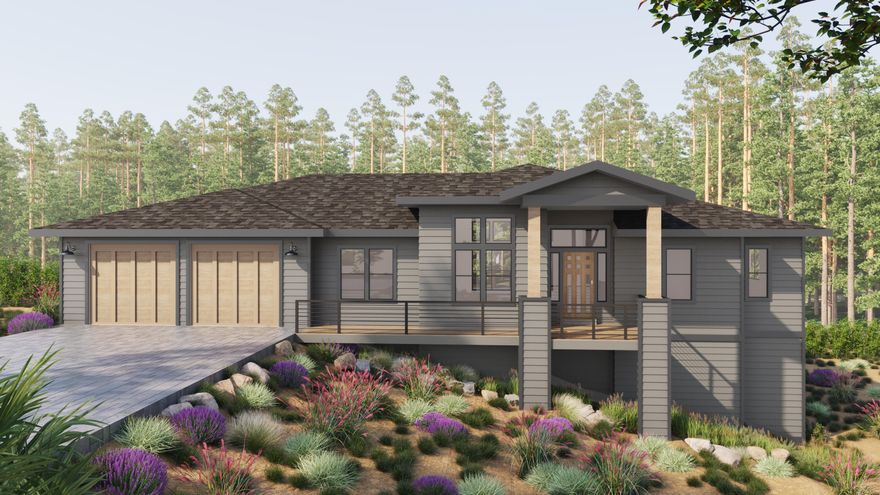 Beautiful new custom home with modern farmhouse interior styling on a spacious easterly view lot in River's Edge Village golf community on Awbrey Butte. Excellent floor plan designed for entertaining and full of features you will love including a well appointed kitchen, great room with soaring ceilings and expansive four panel glass door open to the covered deck, luxurious primary suite on the main level with freestanding soaking tub and expansive walk-in closet. Lower level features a spacious bonus/game room with large wet bar that opens to another covered deck, 3 spacious bedrooms, wine closet and additional storage. Complemented by a spacious 3-car tandem garage. Quality finishes including solid quartz counters and custom cabinetry with soft close throughout, solid wood doors, tankless water heater, high efficiency gas furnace & Central AC. Steps to Sawyer Uplands Park with access to the Deschutes River Trail to take you to the heart of downtown. This is truly Bend living!