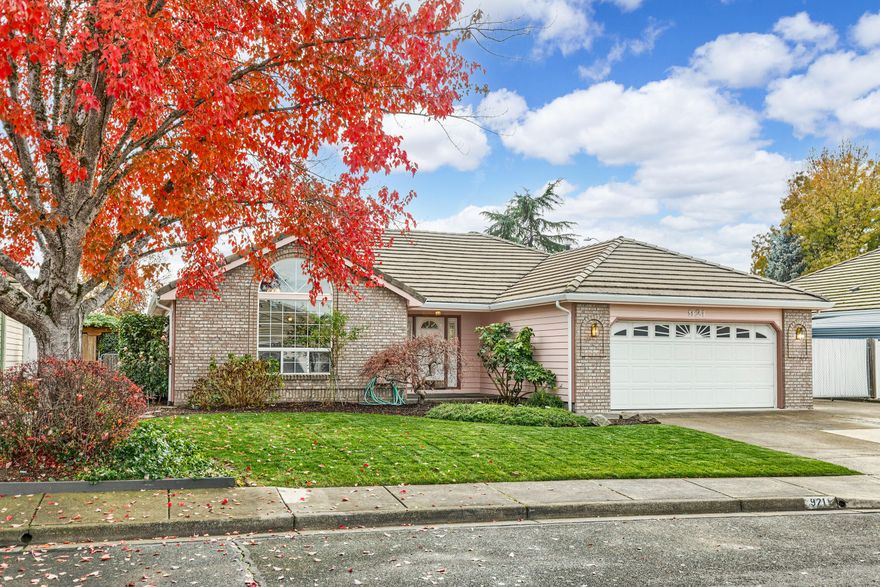 Located in a desirable, well establish neighborhood, this hard to find single-level home offers spacious RV parking including electrical hookup, plus a detached heated shop/garage. This wonderful home showcases some recent updates to include new carpet, new vinyl flooring, new dishwasher, new gutters with guards, fresh interior/exterior paint, and beautiful mature landscaping. Enjoy the spacious living room with a vaulted ceiling, plus a separate family room open to the kitchen, breakfast nook, and a cozy gas fireplace. The primary bedroom boasts a large walk-in closet and patio access. Additional highlights include a covered patio, a tile roof, vinyl windows, wood floor entry, and an indoor utility room with storage cabinets. This great home with all of its features makes this property a must have!