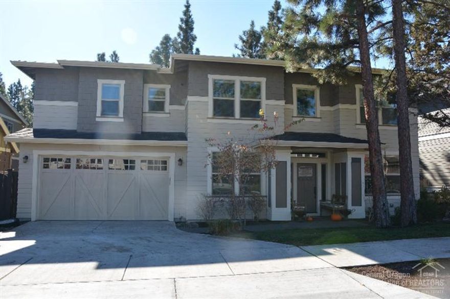 Westside Shevlin Pines - 5 Bedrooms, 3 baths plus den, hardwood floors on main, great room with built-ins, kitchen with raised island/bar, stainless appliances includes refrigerator, gas cook-top, covered patio. Master Suite, 2 walk-in closets, tile surround bath with walk-in shower, soaking tub, double vanity. Bonus room up-stairs. 3-car garage with 3 walls of built-ins. Aprilaire Humidifier, AC, central vac, fenced yard, sprinkler system, level driveway. Walking distance to Shevlin Park trail system.