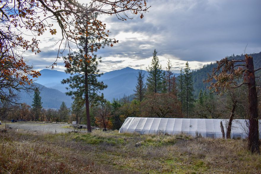 Incredible views from this serene and buildable 22.63 acres in coveted Applegate Valley. Tucked away from main road, this amazing property offers peaceful surroundings, abundance of wildlife, and a fair quality gravel road.  Surrounded by vineyards, farms, and million dollar homes, this special property offers gated access to insure privacy. Currently has 2700 sf greenhouse with fans. Owner willing to have greenhouse removed with acceptable offer. Property was acquired via Deed-In-Lieu of Foreclosure, and current owner has no knowledge of property details.  Road is shared by only 1 neighbor. Land is a mixture of flat and sloped terrain. See attached documents for Easement, County Records, Soil and Aerial Maps.  Not a drive by, need appointment to show.