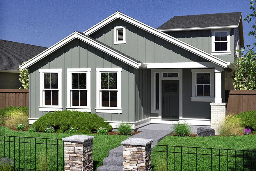 Homesite #317 -The Everett plan on this homesite that sits across from a trail system at Petrosa is constructed by award-winning builder Pahlisch Homes. The homes in this community are crafted with the integrity and quality that the brand is known for including many high-end features. Has an open floorplan downstairs with primary on the main level, and a loft and secondary bedrooms up. Located down the street from the amenities center! Fenced side yard!  Come enjoy all the excitement that Bend's east side has to offer with shopping, eateries, city parks, recreational trails, and Mt. Bachelor & Hoodoo ski resorts are close by. Come live, play, and enjoy all the resort style amenities Petrosa has to offer! *Model Home hours are daily 11-5pm.