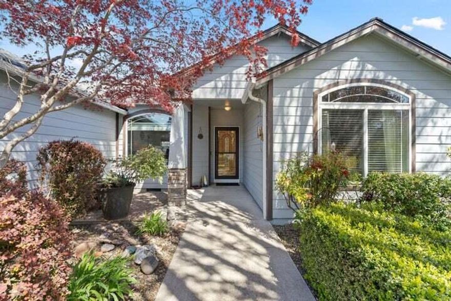 This is a sold only.  Roof and New HVAC both installed in 2022. Spacious living room with soring 14 ft valted ceiling and split floor plan.  The kitchen boarst update countertops a wal-in pantry & flows seamlessly into the dining area, perfect for everyday living or entertaining. The primary suite is a true retreat with/ a huge walk-in closet and a beautifully remodeled shower stall, along with updated faucets & flooring.  Fresh interior and exterior paint, newer carpet throughout. Step outside to enjoy mature landscaping, a charming garden area with raised beds & a large, partially covered patio ideal for relaxing or hosting gatherings. This home exudes pride of ownership.