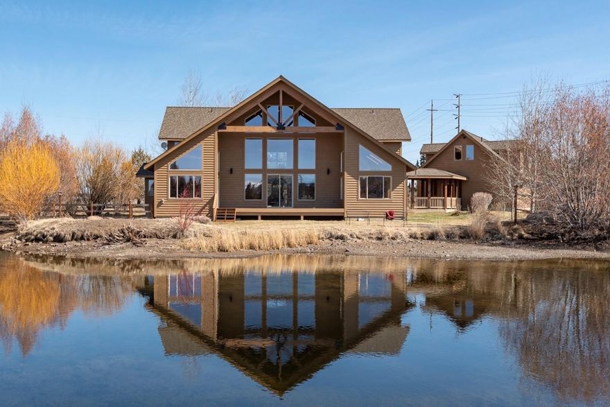 A Custom Home on 10 Acres with Cascade Mountain Views, 3 Fireplaces, a separate Shop Bay and Wood Ceiling & Wainscoting Art Studio, with half bath & utility sink, all within 10 minutes of Downtown Bend. The Open Floor Plan with Floor to Ceiling Windows and Fireplace facing the Cascades make this a perfect NW Style Home. All doors are solid wood plus wood beams and trim with Loft Style Bonus Rooms & Office Space off the 3 guest bedrooms. The Large Master Bedroom Suite on the Main Floor has it's own Gas Fireplace and view of the mountains. And the Den off the front entry also with a fireplace and built in bookshelves & media area is a cozy area for relaxing. The Basketball Court and 3 Car Garage with an enclosed Shop Bay and 6 acres of Water Rights for the Alpacas to graze out back near the large Pond & Mtn. Views makes this a home that has it all. Privacy with a View, yet close to town.