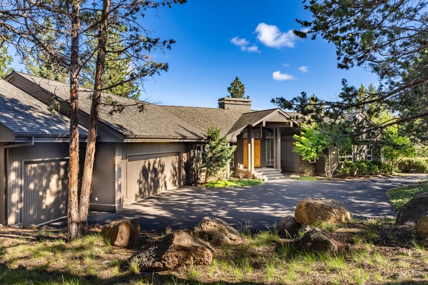 Crafted by Sunforest Construction, this lovely home sits on a generous .69 acre lot and offers unparalleled Cascade Mountain views that will leave you breathless.  As you step inside this single level residence, you will discover a home that exudes style with it's open floor plan and well placed windows that offer an ample amount of lighting and views. The beautiful wood ceilings add warmth and character to the great room, while the gas fireplace serves as the heart of the room, creating a cozy ambiance for gatherings and relaxation. Featuring a spacious 3-car garage with 2 large storage closets and a small hobby room. As well as an abundant amount of storage under the home, providing you with plenty of space for all your belongings. Roof was replaced in the fall of 2022 as well as new exterior paint. Experience the perfect blend of luxury, comfort, and natural beauty in this well crafted home.