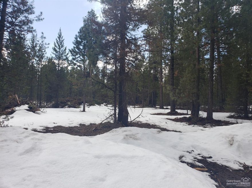Nicely treed lot. Some space cleared for a home. Close to town and everything great about Central Oregon! Come see today!