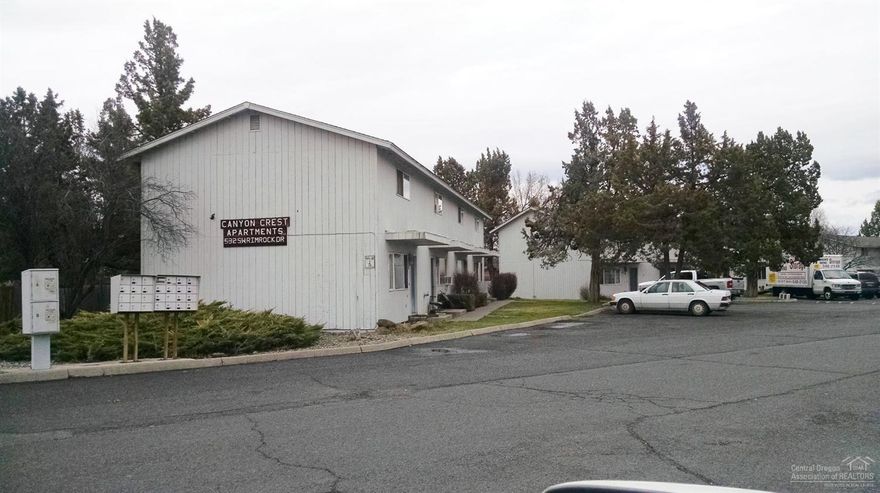 Property consists of six 4-plexes on six tax lots. Additional 1.18 acre tax lot is bare land for potential future development. Project is located near schools and adjacent to Sam Johnson Park w/tennis courts, baseball fields, Hope Playground, amphitheater, 3-1/2 miles of paved paths and other Redmond Dry Canyon amenities. Near Nolan Town Center. Call for backup info. Listing agents are Trustees of estate ownership.