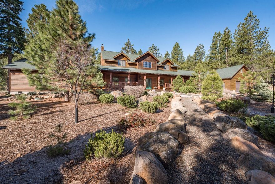 Perfect for a Corporate Retreat! Situated on 417 acres, and just 10 min. from Downtown Klamath Falls. Offers exquisite opportunities for recreation. This property has its own zip line, gun range, private pond, pavilion entertainment, venue support buildings, open bar perfect for weddings, Receptions, networking or cocktail parties. It has its own zip line, gun range, private pond, exterior bathrooms, and custom hunting or recreation cabin that sleeps 8 people. Total square feet of all buildings together is 13,814.The main residence is a four bedroom, four bathroom 4226 sq.ft.home that includes a home office and a very special bar dubbed the Louisiana room. Each room of the home has been meticulously built for purpose, themed, and decorated flawlessly. Legacy Pines can be made available completely furnished and ready to occupy as a primary or secondary residence.