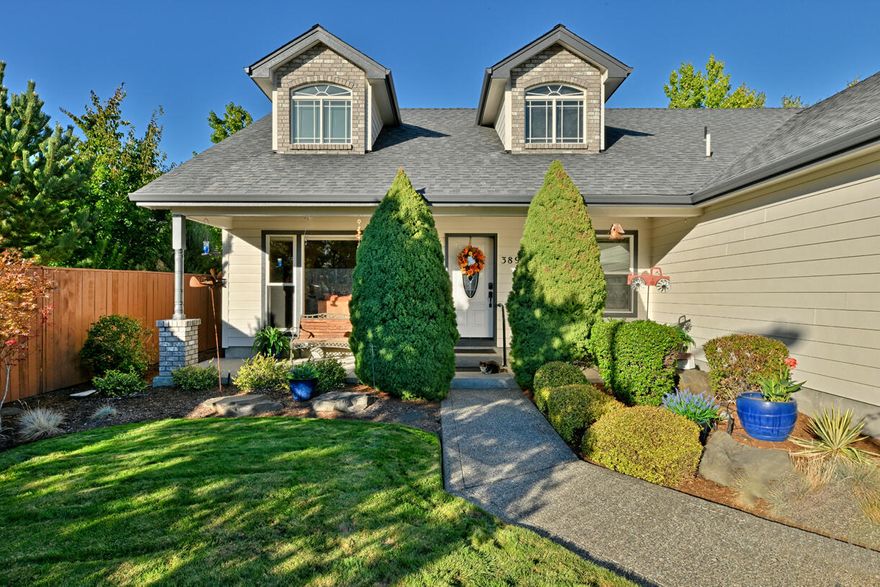 This charming home is tucked into a quiet neighborhood and offers the perfect balance of comfort, function, and style. From the moment you arrive, you'll notice the inviting curb appeal, well-kept landscaping, and a location that combines privacy with convenience.
Step inside to find a bright and open floor plan designed for both everyday living and entertaining. The spacious living area flows naturally into the kitchen and dining spaces, making gatherings easy and enjoyable. The kitchen is equipped with modern appliances, generous counter space, and plenty of storage for all your cooking needs.  There are TWO primary bedrooms, both with en-suites.  The upstairs Primary has its own living room area making this a perfect multi generational home.  Outside, the backyard is perfect for relaxing or entertaining.
Located just minutes from schools, shopping, golf, and the recreational opportunities the Rogue Valley is famous for.