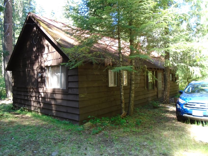 Unique opportunity to own one of only a handful of cabins on USFS leased land.  This cabin is just steps away from Union Creek Resort, Becky's Café and Union Creek.  It is also within walking distance of the famous Rogue River Gorge and the Natural Bridge..  So many outdoor recreation possibilities from hiking, fishing, riding ATVs and visiting Crater Lake just to name a few.  This rustic cabin is just waiting to be updated with your personal touches. It has potable water from a shared well, it's own septic and power, plus a nice shed.  All this sits on 1/2 acre of leased land. Can not be used as a primary residence. Buyer must make application with and be approved by USFS. Please be carful walking on front porch.  SOLD AS IS.   All information is deemed reliable but must be verified by any potential buyer.