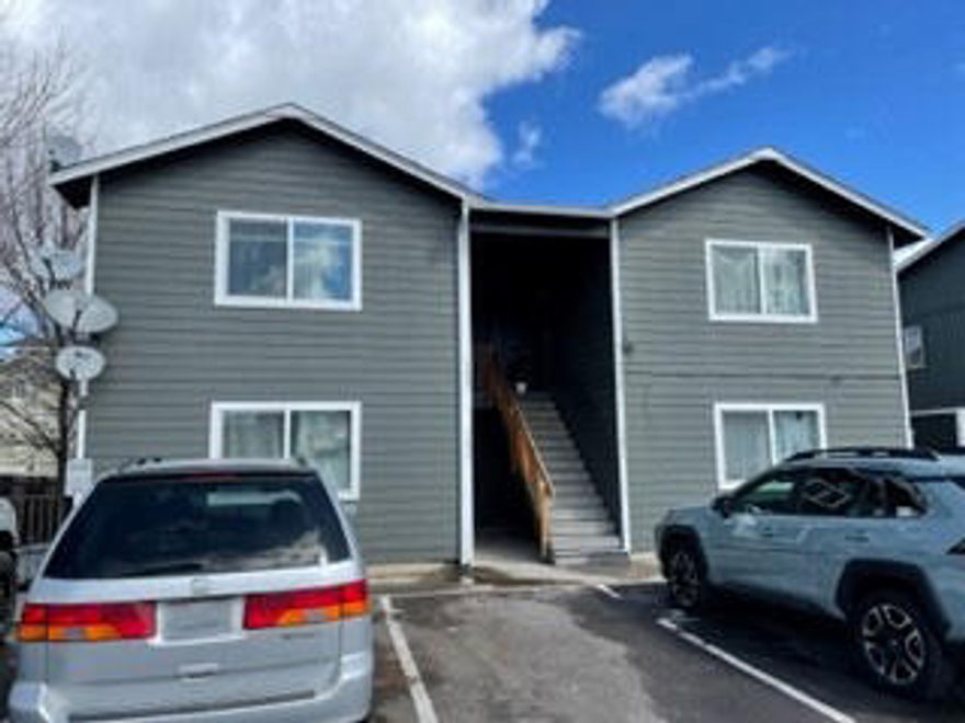 Price Reduction!  Fully leased 4-plex with great rental history.  Ideal location close to in-town amenities and quick access to Hwy 97.  Each of the four units is 3 BD/2 BA, 1,098 SF, allocated detached storage shed per unit, and includes backyard or deck. Exterior was recently painted and all windows were replaced.