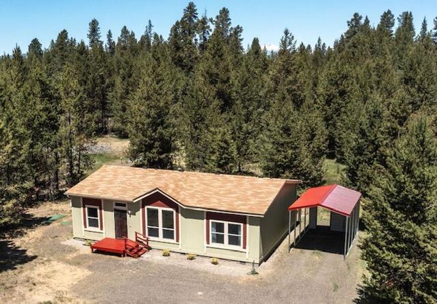 Back on market at no fault of sellers. Beautiful 3 bedroom home on rare 2.5 acre parcel centrally located to shopping in La Pine. This home boasts open concept living with well appointed kitchen, large living room and comfortable dining area. Split bedroom floorplan. The primary bedroom has a large walk in closet, stand up shower, separate large soaking tub and dual sinks. The mudroom leads to the backyard with a small fenced area for pets. The property is perimeter fenced on 3 sides, has both grassy and treed areas, with plenty of room to build a shop, barn, garage, garden and greenhouse. This could make a great horse property! Gorgeous property with tons of wildlife, great neighbors and an overall great location, just a block away from
BLM land. So many possibilities!! Come see this charming home and make it yours today!