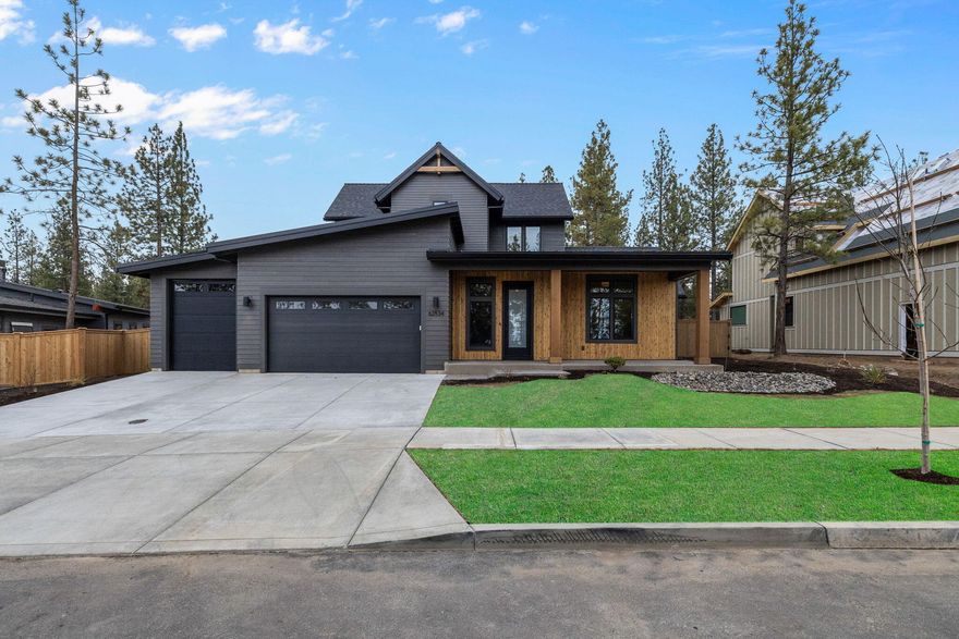 Welcome to another exquisite NW contemporary home by Bruce Wiechert Custom Homes, Inc., located in the
 desirable Shevlin West neighborhood. This meticulously crafted home blends modern luxury with
 thoughtful design, featuring an open floor plan that effortlessly combines elegance and comfort.
 Stunning wood beams, beautiful wood flooring, and vaulted ceilings create an inviting and spacious
 atmosphere. The heart of the home is a gourmet kitchen with custom rift oak cabinetry, an expansive
 island with a waterfall quartz countertop, and premium SS appliances. Sunlight streams
 through large windows, highlighting the home's flawless craftsmanship. With 4 spacious bedrooms, some
 offering Cascade Mountain views, a bonus room, and a 3-car garage: main 8ftx16ft, third stall 7.6ftx10ft. this home has it all.
 Outside, enjoy multiple entertainment spaces, full landscaping, and a fenced level lot. Discover luxury living in Shevlin West today!