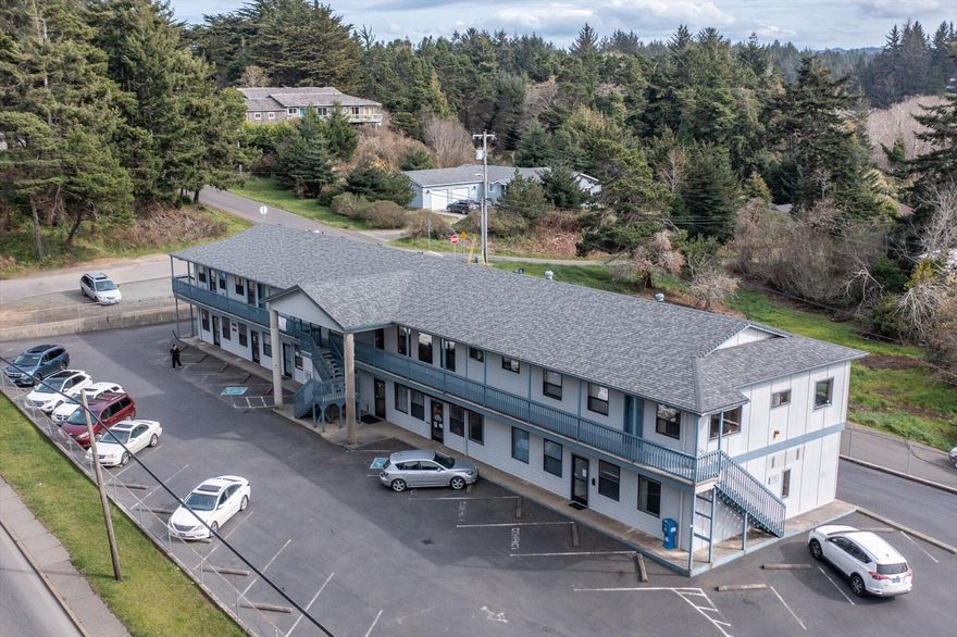This two story professional/medical office building is located in the highly desirable area of Bandon, Oregon.  The 9,150 square foot building consists of ten units.  The property features a 44 spot parking lot.  Close to Bandon Beach, this property is located less than ten minutes from the renowned Bandon Dunes Golf Resort.  Owner may carry.  Listing agent is related to selling company's manager.