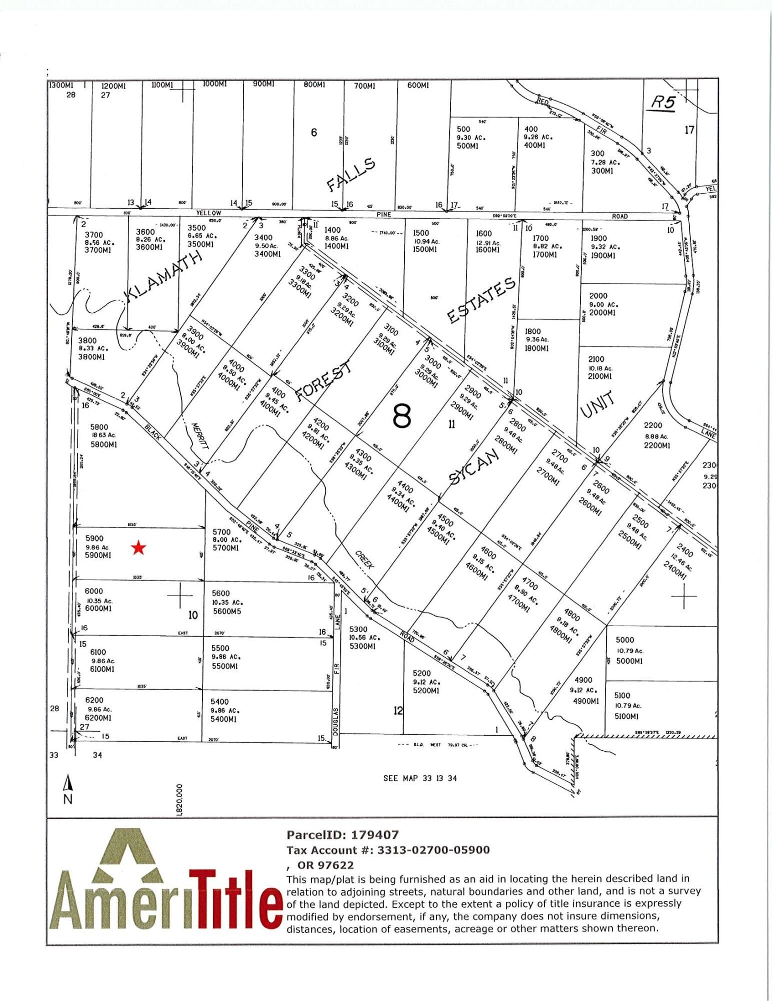 Klamath Falls Forest Estates -Sycan Unit - Land