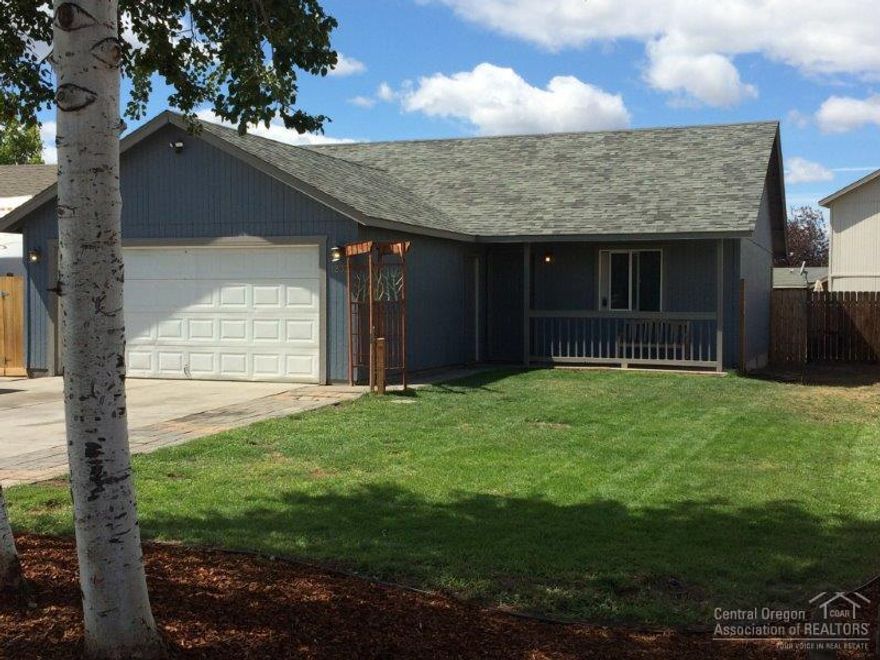 Single story home in cul-de-sac with RV parking area. Oak cabinets & bull nosed corners. Tile entry and laminate wood flooring. LED lighting throughout. Covered front patio. Extended rear deck and hot tub. New dishwasher; hot tub As-Is; interior painted last year, new elec plates; some new lighting; newer 65 gallon hot water heater, underground sprinklers; RV parking for small RV. Seller to credit buyer $1000.0 at close of escrow for updates.