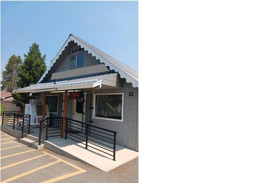 For lease is a stand alone building in La Pine's Aspen Alley mall immediately off Hwy 97 and near Cinco de Mayo. Space is mostly open with a A/C, electric heat, separate office area and storage space. Ample off street parking and signage. Available for occupancy August 1, 2025. Three year minimum preferred at $1.25/sf base rent, modified gross. Includes water/sewer/garbage. Tenant pays metered utilities.